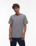[Tommy Hilfiger] Tommy Hilfiger essential regular fit stripe t-shirt in navy XS NAVY