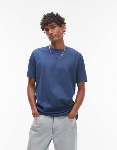 Tommy Hilfiger essential regular fit t-shirt in blue - view 1