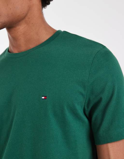 Tommy Hilfiger essential regular fit t-shirt in green, 4 of 5