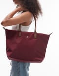 [Tommy Hilfiger] Tommy Hilfiger Essential shoulder bag in burgundy-Red One Size BURGUNDY