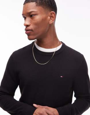 Tommy Hilfiger Essential Structure Sweater In Black