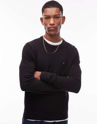 Tommy Hilfiger Essential Structure Sweater In Black