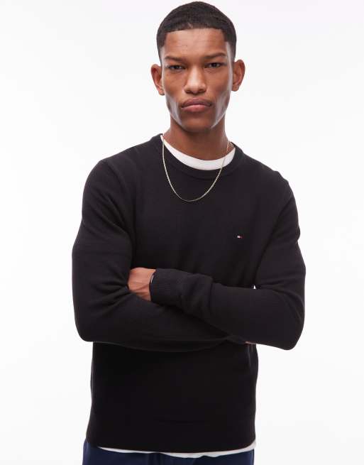 Tommy Hilfiger essential structure sweater in black