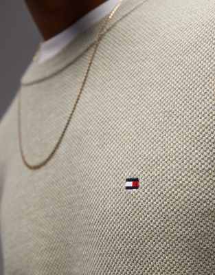 Tommy Hilfiger Essential Structured Sweater In Green