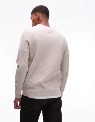 Tommy Hilfiger Essential Structured Sweater Sweater In Neutral