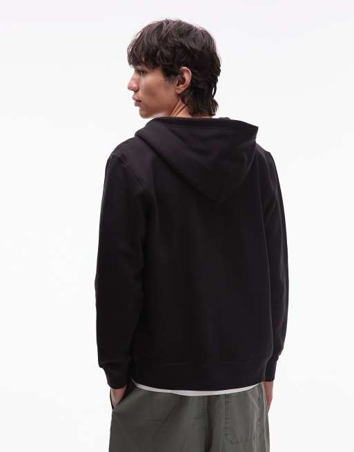 Tommy Hilfiger – Essential – Svart fleecejacka med logga och dragkedja , 3 av 5