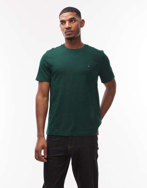 Tommy Hilfiger essential t-shirt in dark green - view 1