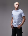 [Tommy Hilfiger] Tommy Hilfiger essential t-shirt in pale blue XS Breezy blue