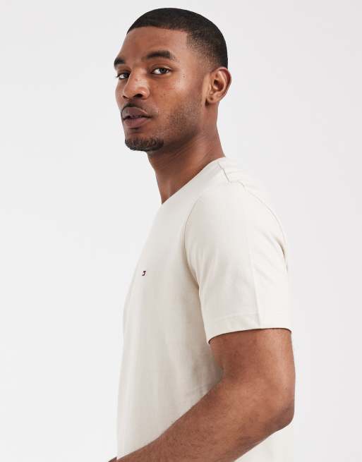 Tommy Hilfiger - Essential - T-shirt vestibilità classica beige chiaro, 3 di 5