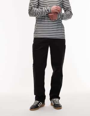 Tommy Hilfiger essential twill trousers in black
