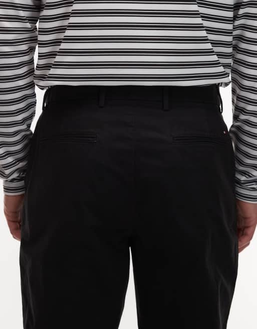 Tommy Hilfiger essential twill trousers in black, 4 of 5