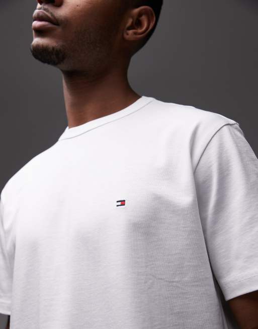 Tommy Hilfiger – Essential – Vit, avslappnad t-shirt, 5 av 5