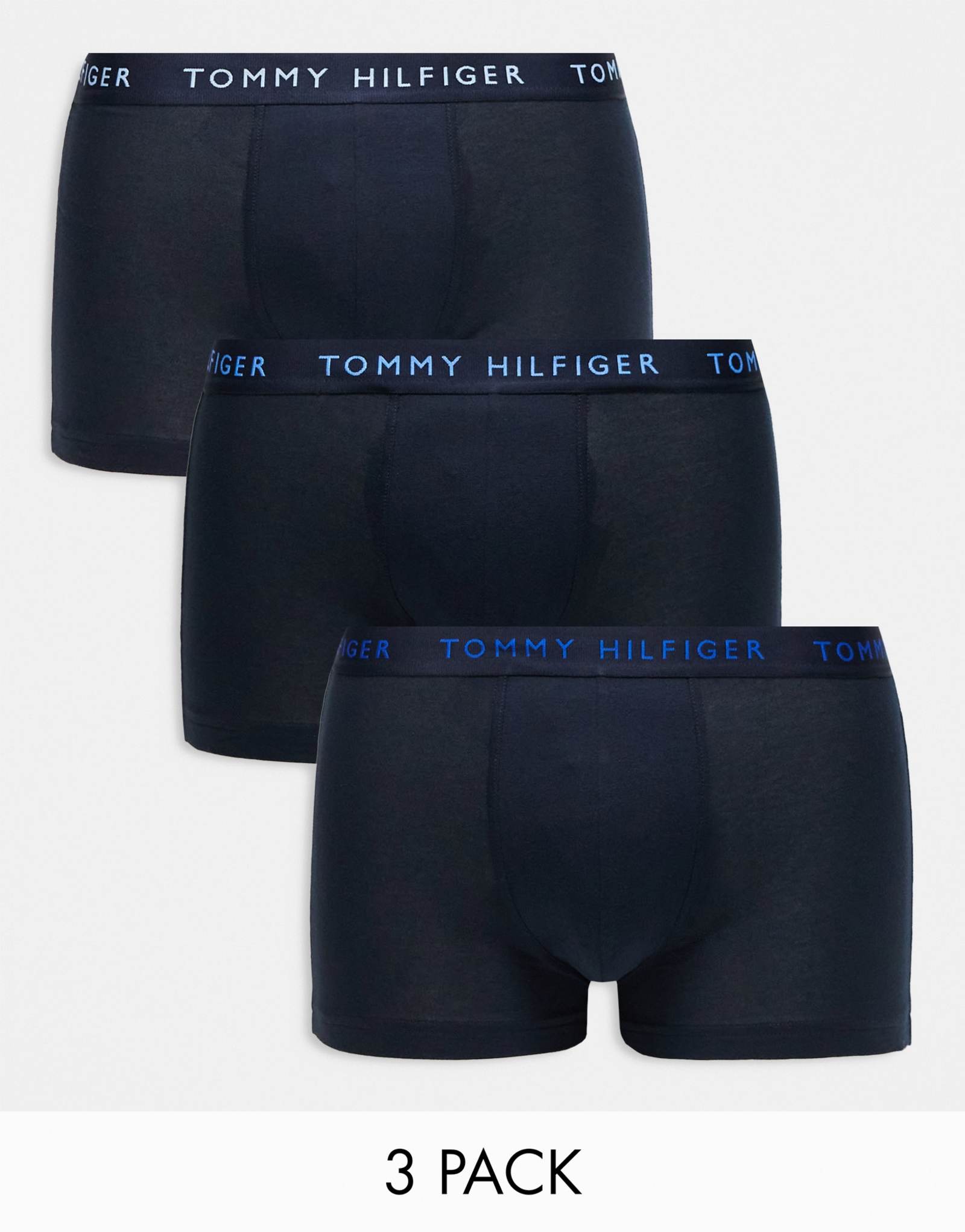 Трусы-боксеры Tommy Hilfiger essentials 3 шт. темно-синего цвета