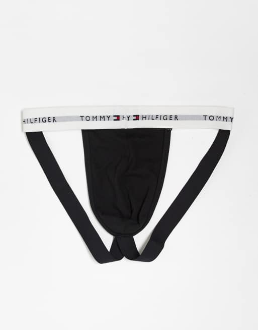Tommy Hilfiger - Essentials - Confezione da 3 sospensori in cotone neri, 2 di 3