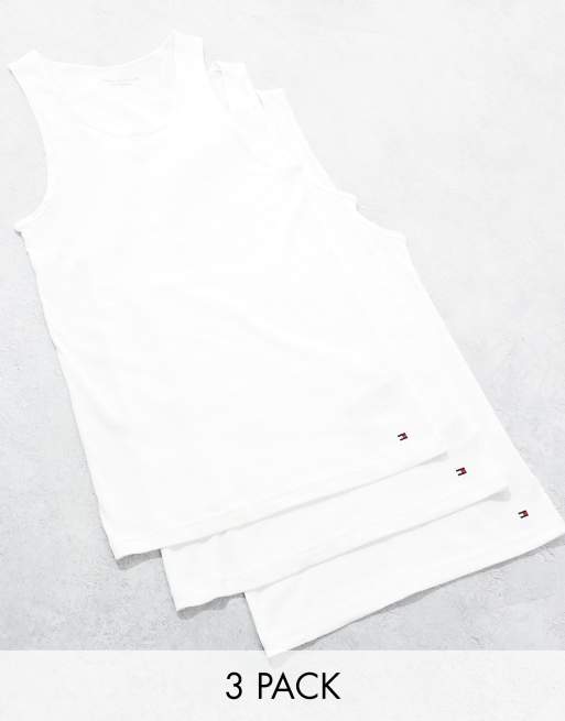 Tommy Hilfiger – Essentials – Hochwertiges Trägertop Trägertop in Weiß im 3er-Set