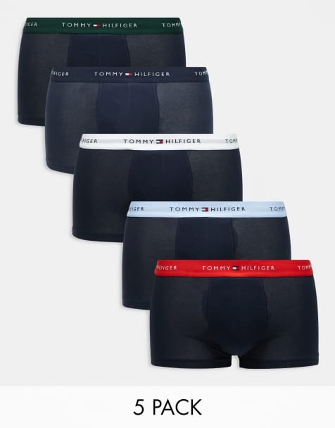 Tommy Hilfiger - Essentials - Lot de 5 boxers en coton avec logo - Multicolore - view 1