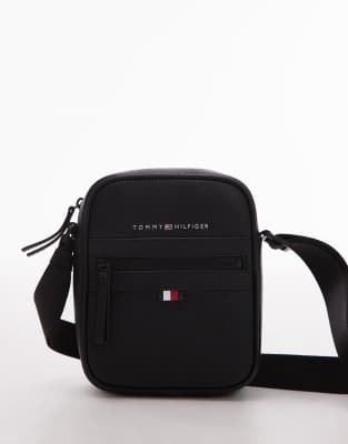 Tommy Hilfiger Essentials Mini Pu Bag In Black