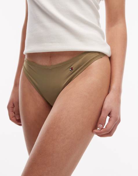 Tommy Hilfiger - Essentials - String van microvezel in kaki - view 1