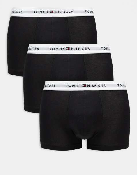 Tommy Hilfiger – Essentials – Svarta trunks med logga, 3-pack - view 1