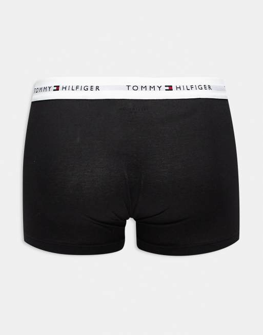 Tommy Hilfiger – Essentials – Svarta trunks med logga, 3-pack, 2 av 3