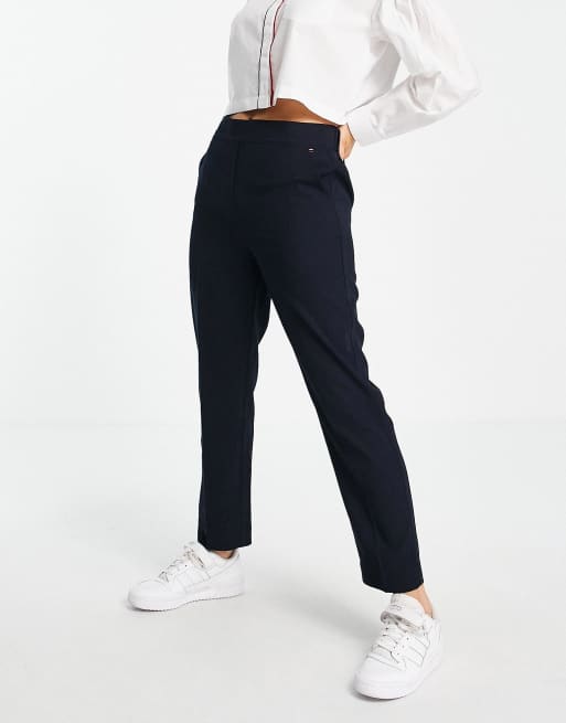 Tommy Hilfiger essesntial poly twill tailored pants in navy