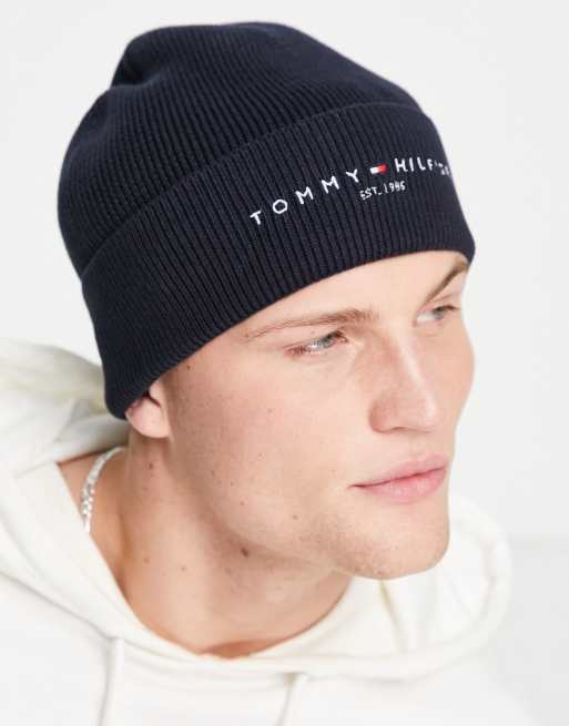 Tommy Hilfiger mens Ensemble de Bonnet, Écharpe et Maroc