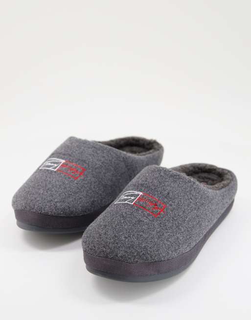 Tommy Hilfiger - Established - Chaussons à logo - Gris foncé