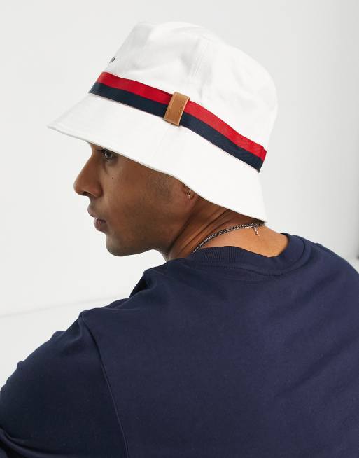 Tommy Hilfiger - Established - Hvid bøllehat med flag-design, 2 af 4