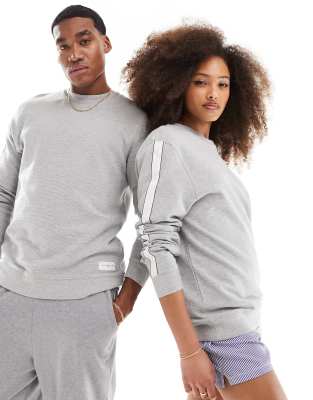 Tommy Hilfiger Established Lounge Sweatshirt In Gray