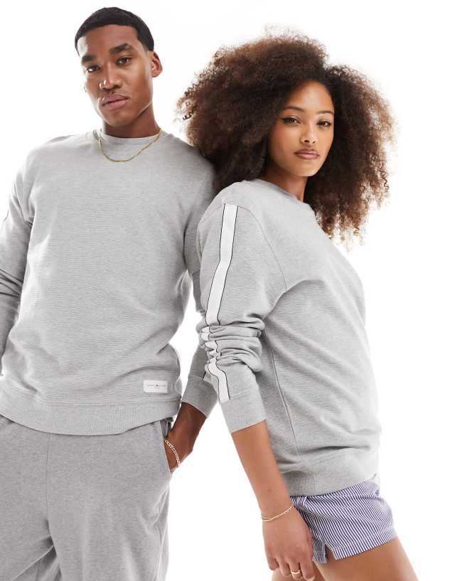 Tommy Hilfiger - established lounge sweatshirt in grey