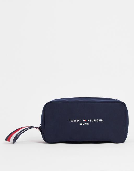 Tommy Hilfiger - Established - Marineblå toilettaske i polyesterblanding 