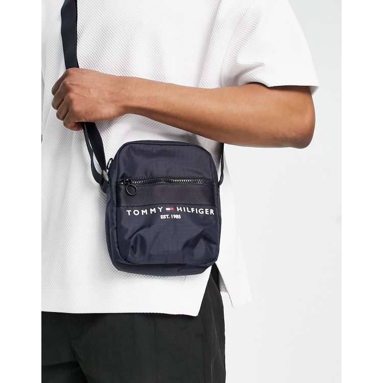 body Hilfiger Tommy cross established reporter navy mini bag | in ASOS