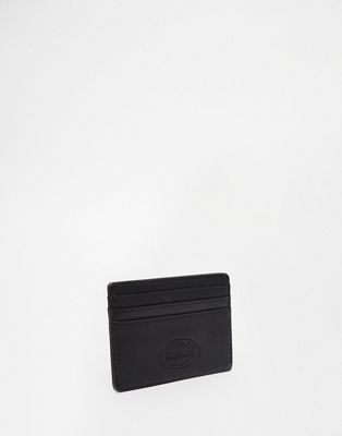 tommy hilfiger eton leather cardholder in black