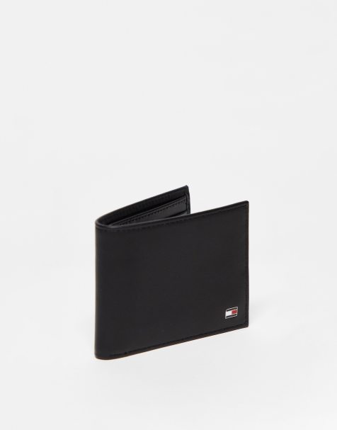 Tommy Hilfiger – Eton – Kleine Brieftasche aus schwarzem Leder - view 1