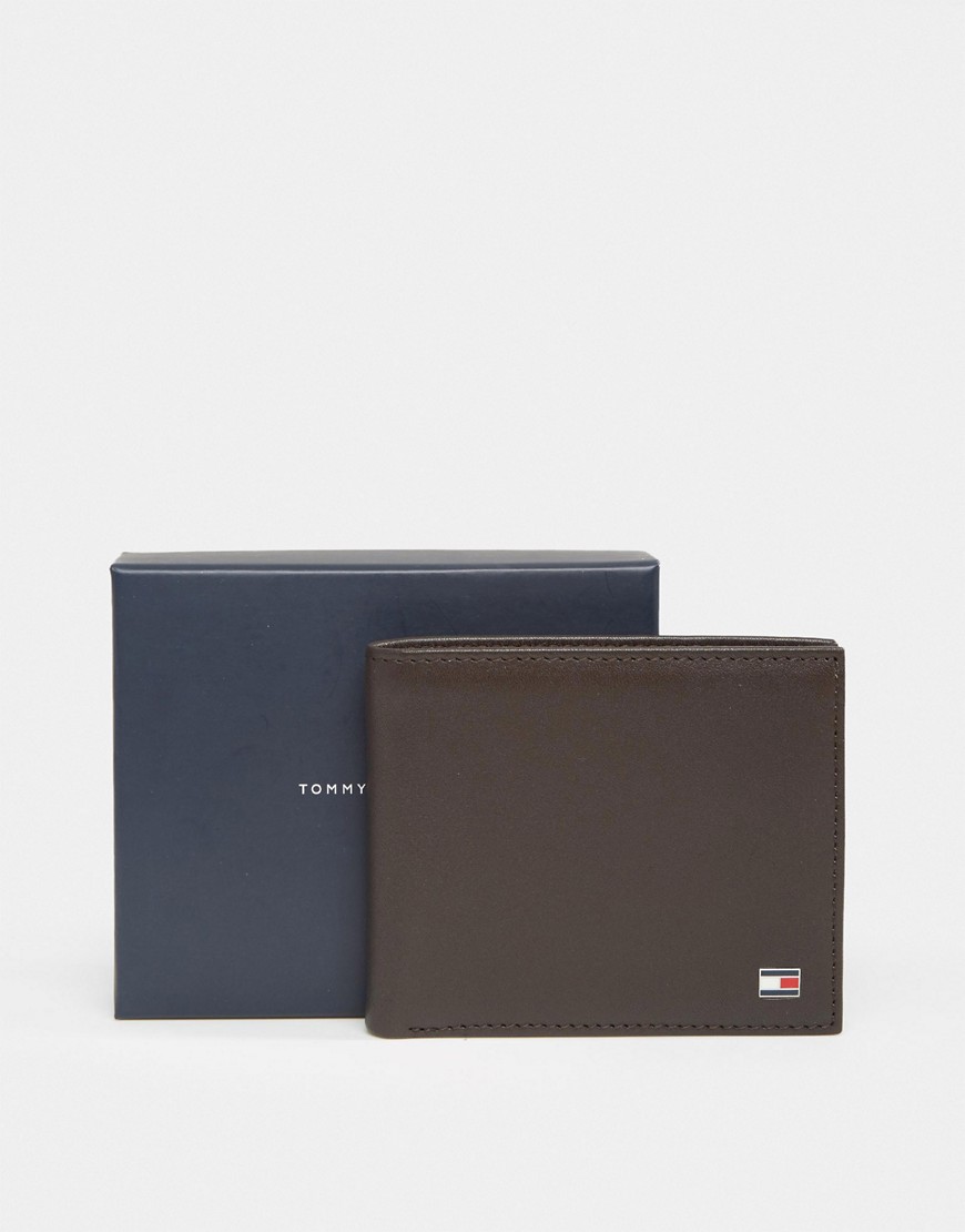 Tommy Hilfiger - Eton - Mini portefeuille van leer in bruin