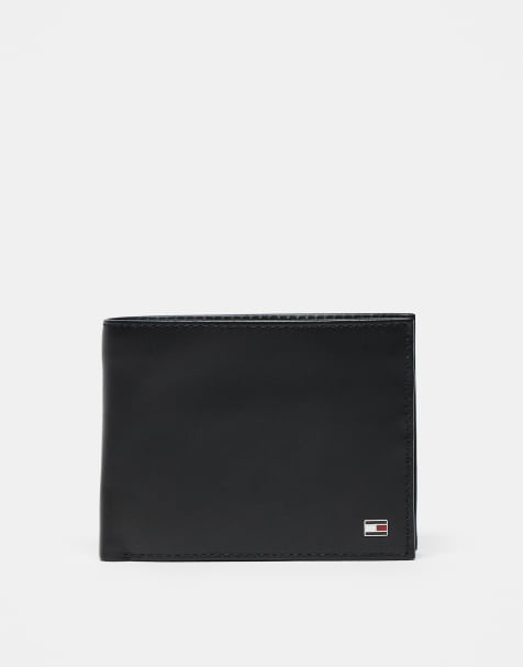 Tommy Hilfiger eton wallet with coin pocket in black - view 1