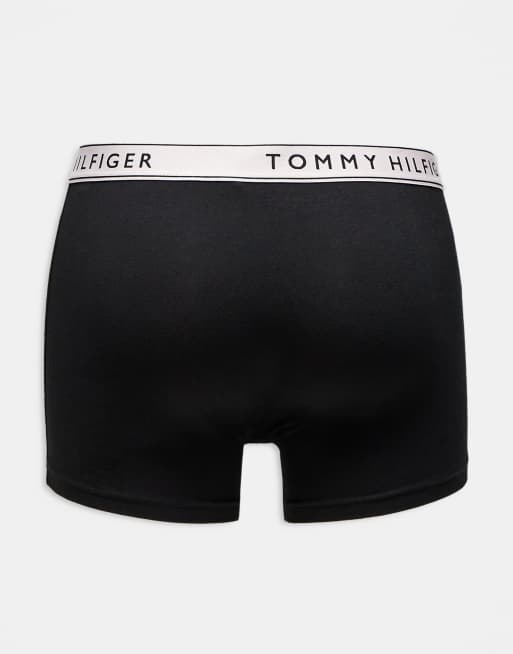Tommy Hilfiger Everyday Essentials 5 pack boxer briefs in black with colorful waistbands, 3 of 3