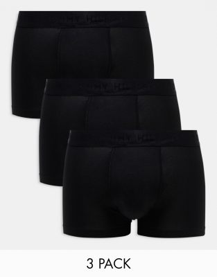 Tommy Hilfiger Tommy Hilfiger Everyday Luxe 3-pack trunks in black
