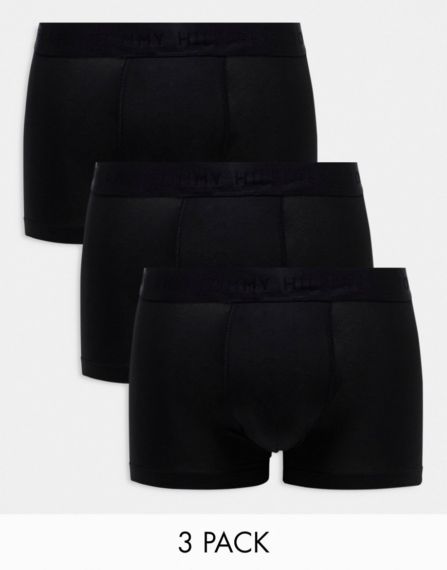 Tommy Hilfiger Everyday Luxe 3-pack trunks in black