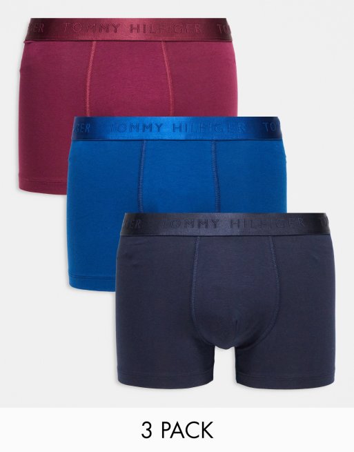 Lacoste essentials 3 pack trunks in multi