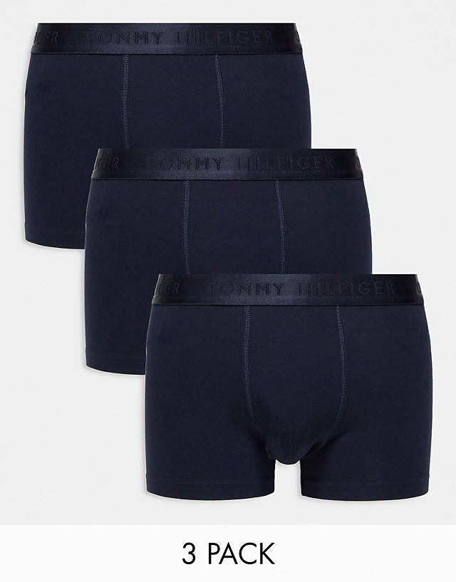 Tommy Hilfiger - everyday luxe 3-pack trunks in navy