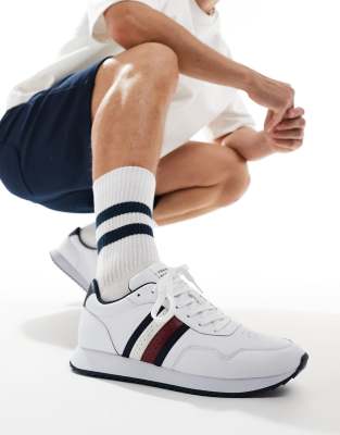 Tommy Hilfiger evo runner trainers in white