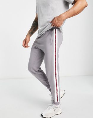 Tommy Hilfiger exclusive to ASOS flag joggers in washed grey