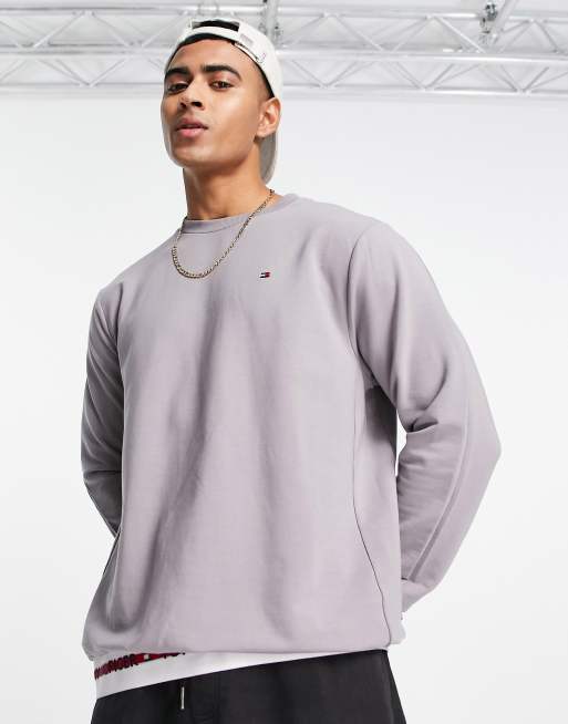 Tommy Hilfiger exclusive to ASOS flag sweatshirt in washed grey