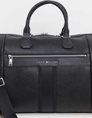 faux leather duffle bag