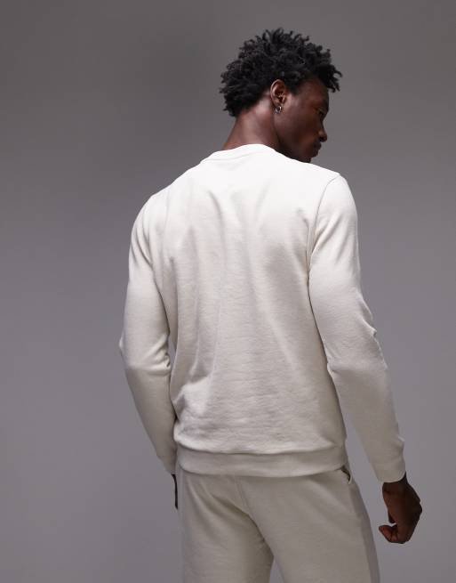 Tommy Hilfiger - Felpa bianco sporco con logo, 4 di 4