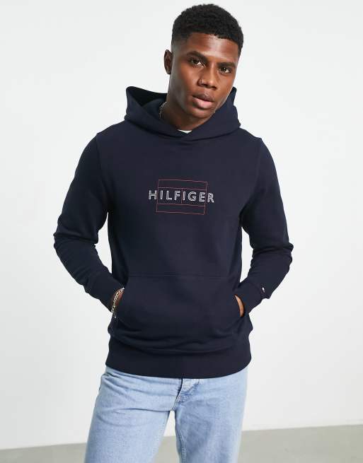 Tommy hilfiger hot sale felpa blu