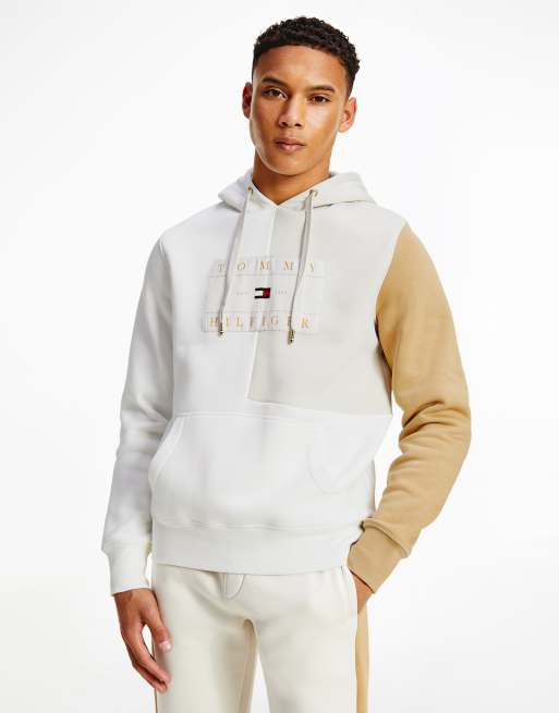 Felpa color block tommy hilfiger cheap