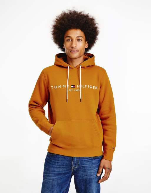 Felpa tommy hilfiger arancione discount