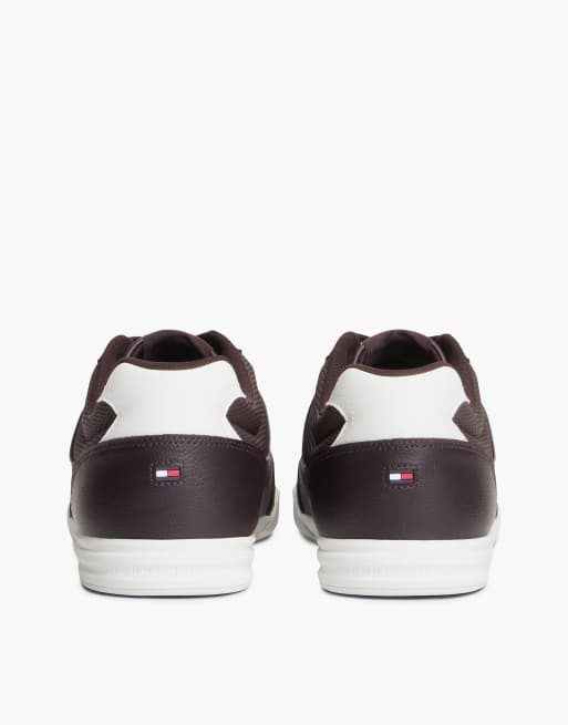 Tommy Hilfiger flache Sneaker aus Leder in Schokobraun, 4 von 7